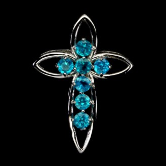 Підвіска. Натуральний апатит. Срібло 925. П6242