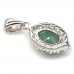 Підвіска. Натуральний смарагд. Срібло 925. П6261