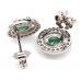 Сережки. Натуральний смарагд. Срібло 925. С6277