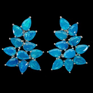 Сережки. Натуральний опал. Срібло 925. С6282