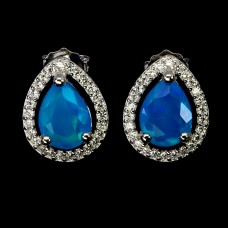 Сережки. Натуральний опал. Срібло 925. С6284