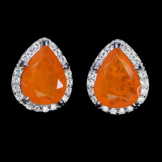 Сережки. Натуральний опал. Срібло 925. С6285