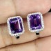 Сережки. Натуральний аметист. Срібло 925. С6294
