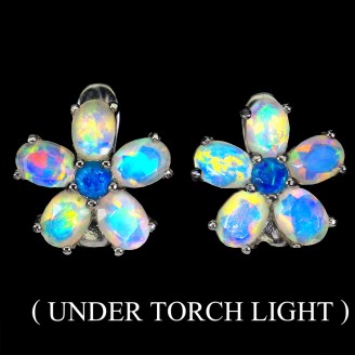 Сережки. Натуральний опал. Срібло 925. С6307