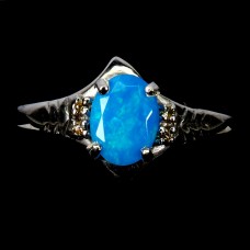 Каблучка. Натуральний опал. Срібло 925. К6316