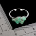 Каблучка. Натуральний смарагд. Срібло 925. К6322