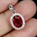 Підвіска. Натуральний рубін. Срібло 925. П6324