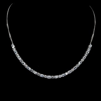 Кольє. Натуральний аквамарин. Срібло 925. П6331