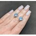 Сережки. Натуральний топаз. Срібло 925. С6344