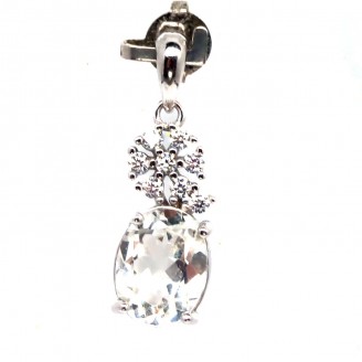 Підвіска. Натуральний топаз білий. Срібло 925. П6348