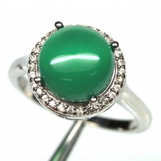 Каблучка. Натуральний агат. Срібло 925. К6349