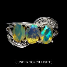 Каблучка. Натуральний опал. Срібло 925. К6350