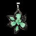 Підвіска. Натуральний смарагд і шпінель. Срібло 925. П6352