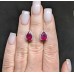 Сережки. Натуральний рубін. Срібло 925. С6360