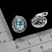 Сережки. Натуральний топаз. Срібло 925. С6370