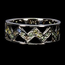 Каблучка. Натуральний сапфір. Срібло 925. К6373