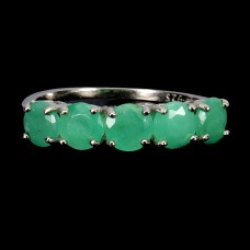 Каблучка. Натуральний смарагд. Срібло 925. К6378
