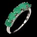 Каблучка. Натуральний смарагд. Срібло 925. К6378
