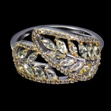 Каблучка. Натуральний сапфір білий. Срібло 925. К6379