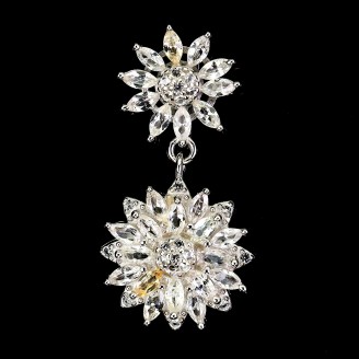 Підвіска. Натуральний сапфір білий. Срібло 925. П6388