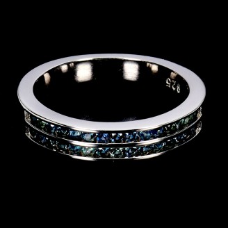 Каблучка. Натуральний сапфір. Срібло 925. К6407