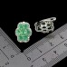 Сережки. Натуральний смарагд. Срібло 925. С6419