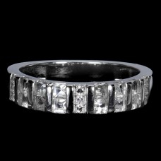 Каблучка. Натуральний топаз білий. Срібло 925. К6425