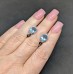 Сережки. Натуральний топаз. Срібло 925. С6462