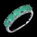 Каблучка. Натуральний смарагд. Срібло 925. К6465