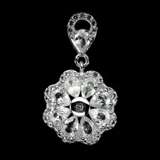 Підвіска. Натуральний сапфір білий. Срібло 925. П6468