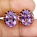 Сережки. Натуральний аметист і гранат родоліт. Срібло 925. С6472