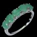 Каблучка. Натуральний смарагд. Срібло 925. К6478