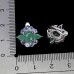Сережки. Натуральний смарагд і танзаніт. Срібло 925. С6492