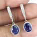 Сережки. Натуральний сапфір. Срібло 925. С6493