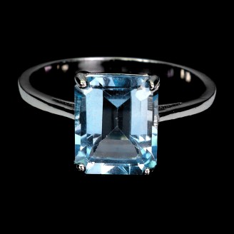 Каблучка. Натуральний топаз. Срібло 925. К6497