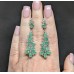 Сережки. Натуральний смарагд. Срібло 925. С6500
