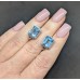 Сережки. Натуральний топаз. Срібло 925. С6502