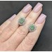 Сережки. Натуральний смарагд. Срібло 925. С6503