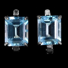 Сережки. Натуральний топаз. Срібло 925. С6514