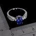 Каблучка. Натуральний сапфір. Срібло 925. К6518