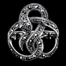 Каблучка. Натуральний марказит. Срібло 925. К6520