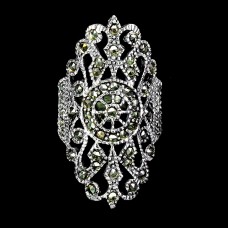 Каблучка. Натуральний марказит. Срібло 925. К6535