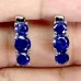 Сережки. Натуральний сапфір. Срібло 925. С6541