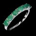 Каблучка. Натуральний смарагд. Срібло 925. К6545