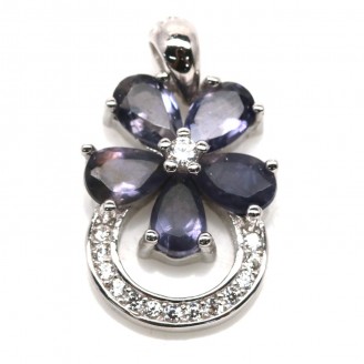 Підвіска. Натуральний іоліт. Срібло 925. П6552