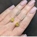 Сережки. Натуральний сапфір жовтий. Срібло 925. С6560