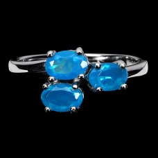 Каблучка. Натуральний опал. Срібло 925. К6568