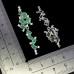 Сережки. Натуральний смарагд. Срібло 925. С6570
