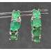 Сережки. Натуральний смарагд. Срібло 925. С6575