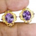 Сережки. Натуральний аметист. Срібло 925. С6579